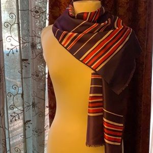 Vintage Jean Ete silk scarf